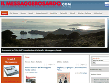 Tablet Screenshot of ilmessaggerosardo2.com